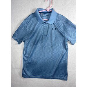 Under Armour Youth Large Blue HeatGear Polo Shirt